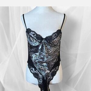 Elegant Black Lace Lingerie Bodysuit